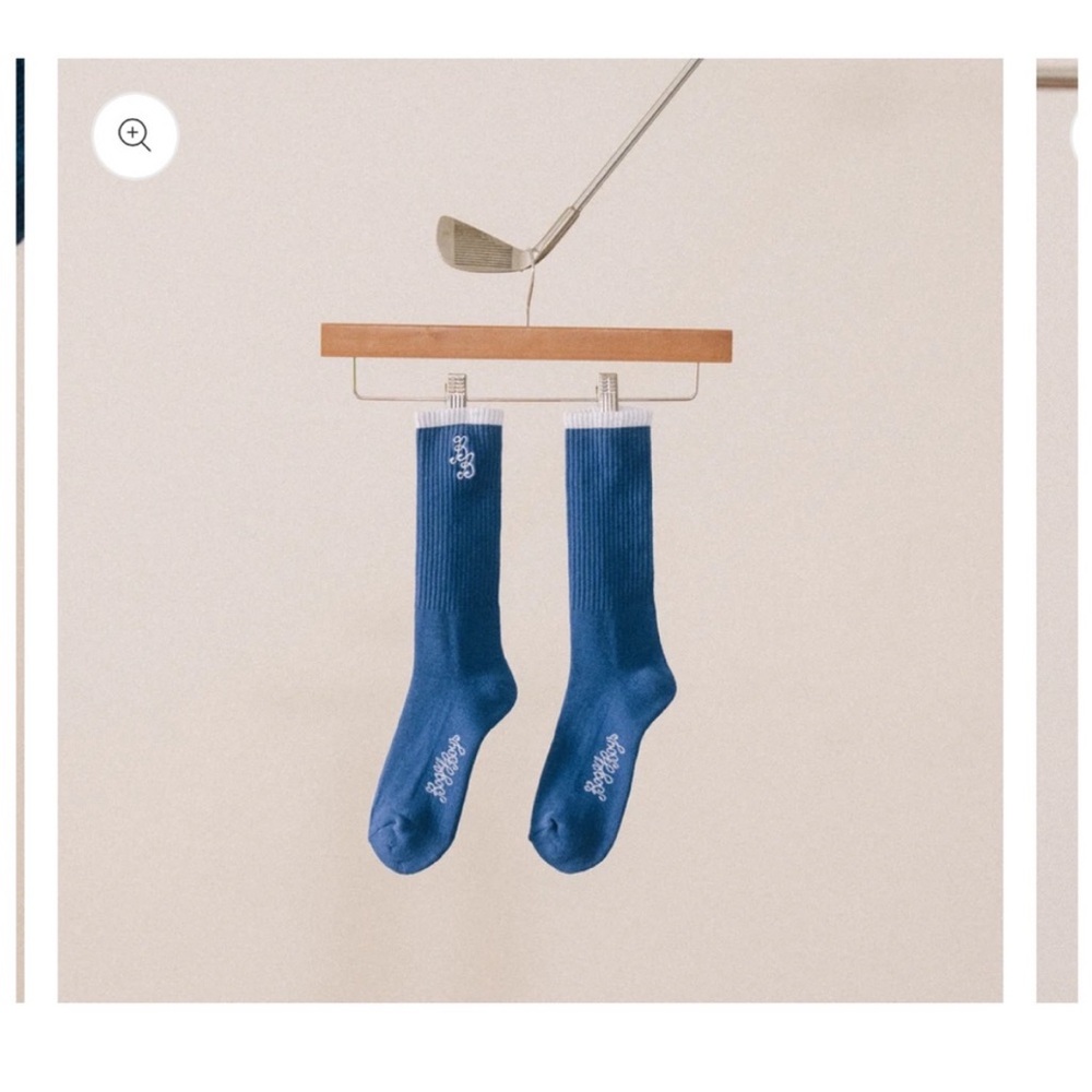 Bogey Boys by Mackelmore Classic Blue Golf Socks Preppy Retro Style Colorful - Picture 2 of 5